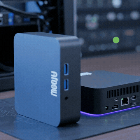 Clawdot AI Hub Intel N100 Mini PC with connected peripherals