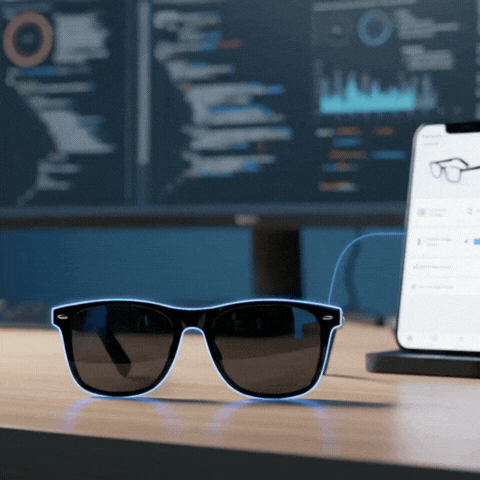 Clawdot GETD Audio-Interface Smart Glasses | AI Translator & Assistant