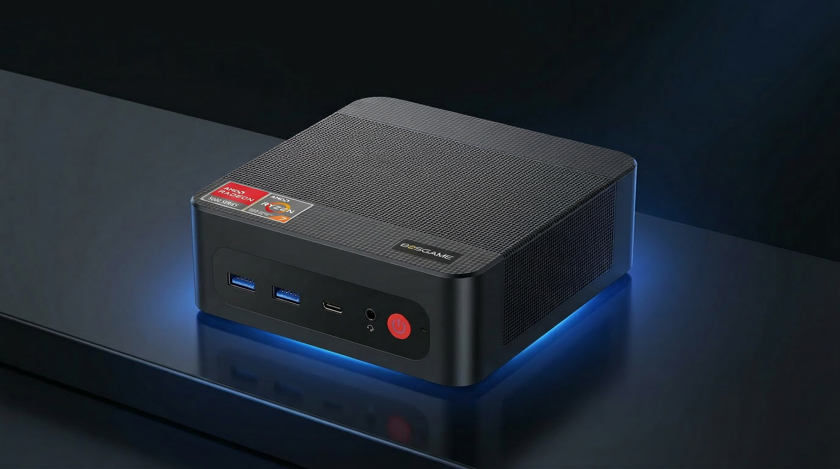 Clawdot BOSGAME P4 | AMD Ryzen 7 5700U 32GB RAM 1TB SSD | AI Ready Gaming Mini PC with Triple 4K Support