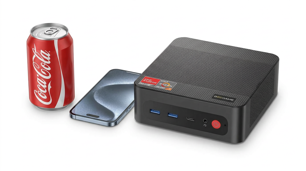 Clawdot BOSGAME P4 | AMD Ryzen 7 5700U 32GB RAM 1TB SSD | AI Ready Gaming Mini PC with Triple 4K Support